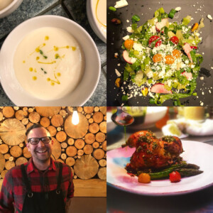 dinner with chef josh - soup, salad, entree