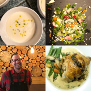dinner with chef josh - soup, salad, entree