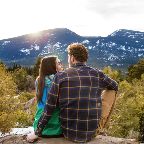 couple in mountains